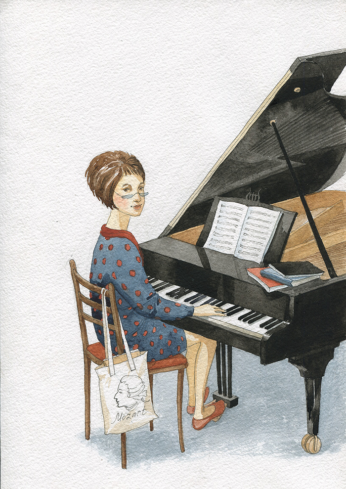 Книга о театре. Учительница сольфеджио.