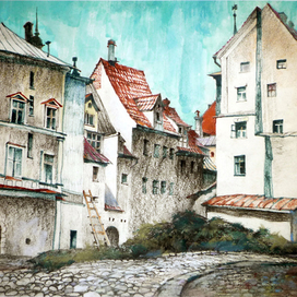 Улочка в Риге