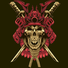 Череп самурай