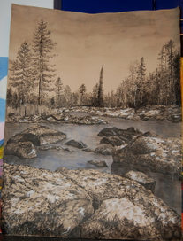 Графика "Природа Карелии"