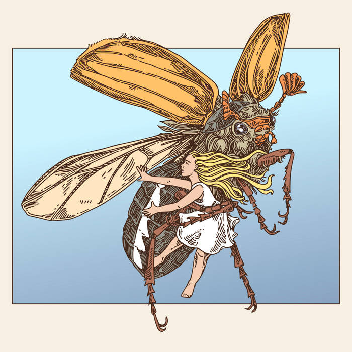 Дюймовочка и майский жук