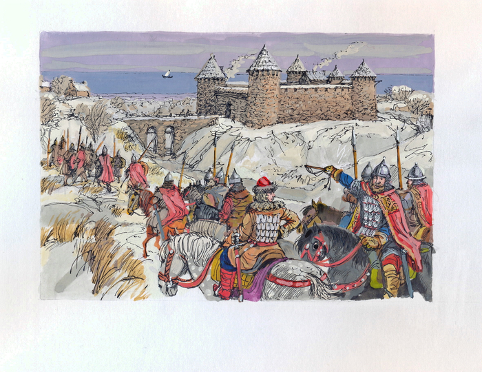 Юный Александр в походе.