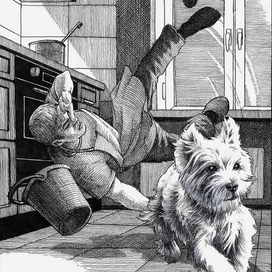 Мужик на кухне