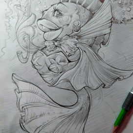 Фантазия на тему "Золотая рыбка"