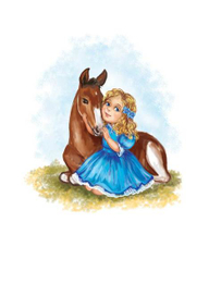 Девочка с жеребёнком