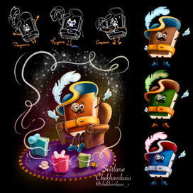 Бренд-персонаж "Книжный мушкетер Копим Бук"