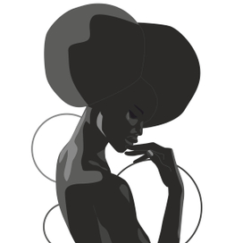 Мыслитель в образе африканской женцщины