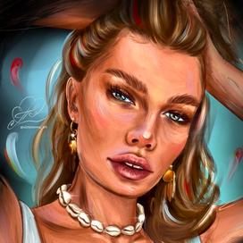 Портрет в стиле "масло"