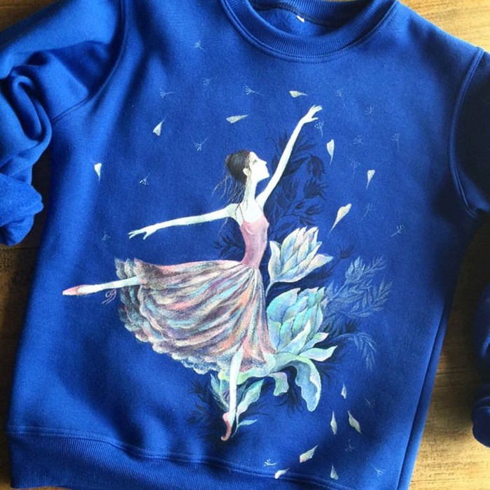 Рисунок для принта "балерина"