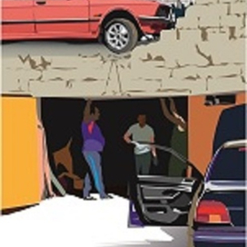 В автомастерской