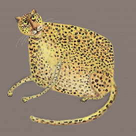 квадратный леопард