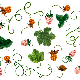 Ягодный паттерн