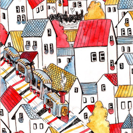 Иллюстрация к сказке "Путешествие Голубой стрелы"