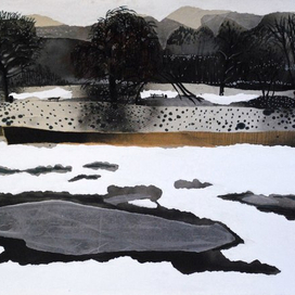 Первый снег в Вильнюсе. 2017. Лист 2. 