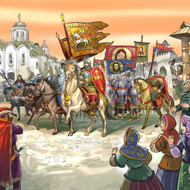 23-Дмитрию-Дмитрию Донскому оказывают почести как победителю