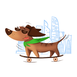 Такса Рич. Бренд персонаж 