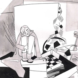 Иллюстрация к "Защите Лужина" В.Набокова