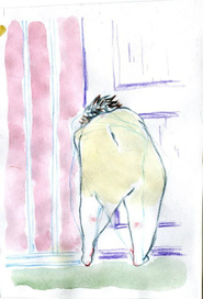 подглядывающий мальчик №1