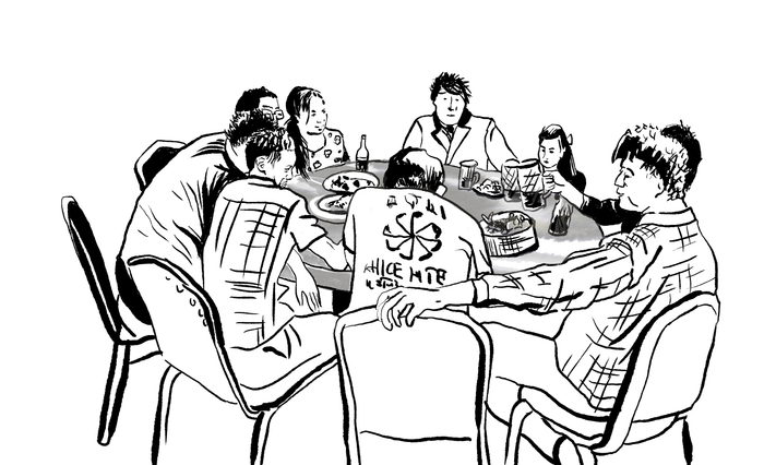 Китайское застолье - иллюстрация к книге