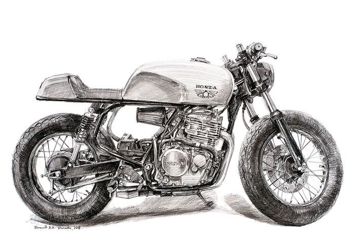 кафешник на базе Хонды от мастерской k.b.freewings