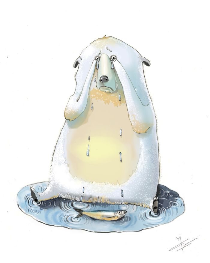 Мишка грустный