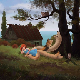 Smite. Scylla, fan art