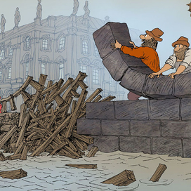 1763 год. Начало строительства каменных набережных