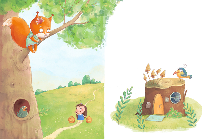 Как Шушуня за яблоками ходила