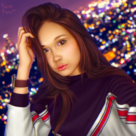 Портрет в стиле digital/ реализм