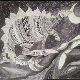 Стегозавр. Орнамент а2