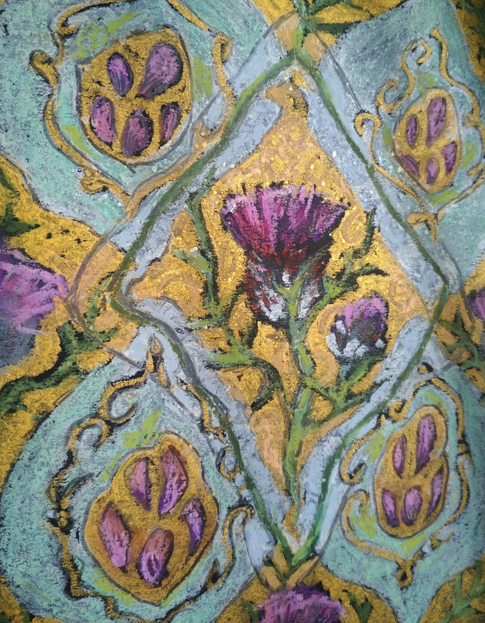 "Чертополох" форзац- обложка 