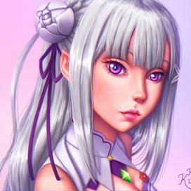 Фан-арт Эмилия