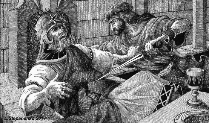 Аод убивает царя Еглона