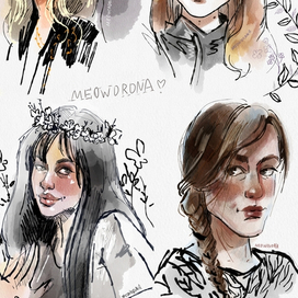 Портретные скетчи 