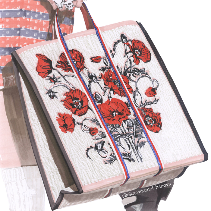 сумка Gucci FW17 с маками
