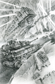 Иллюстрация к произведению А. Зорич "Стальной лабиринт" Издательство "Тактикал Пресс"