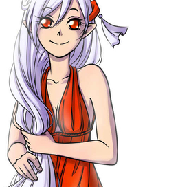 Красное платье