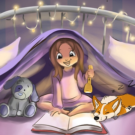 Девочка с собакой