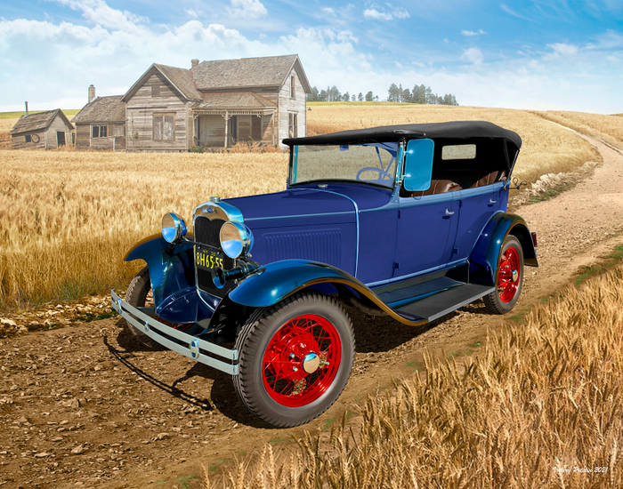 Model A Standard Phaeton Soft Top (1930s) 