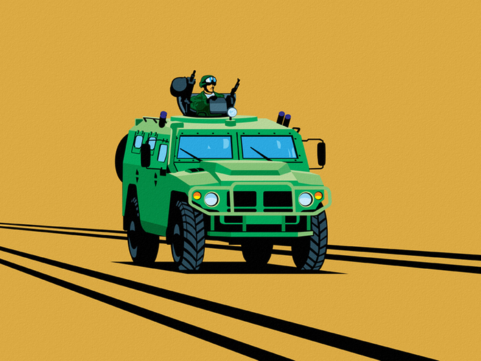 тигр в пустыне