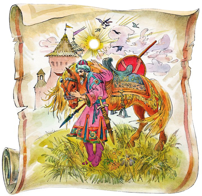 Илл. к рассказу Д.Рогожкина "Как у Пушкина", журнал "Читайка", 2012