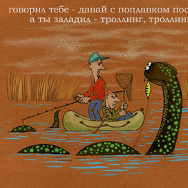 Троллинг - это про рыбалку, а не про....
