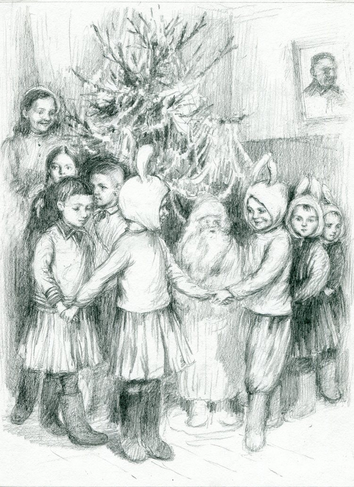 полосная иллюстрация к книге " Хлеб той зимы "