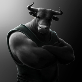 Бойцовский бык - персорнаж для сказки