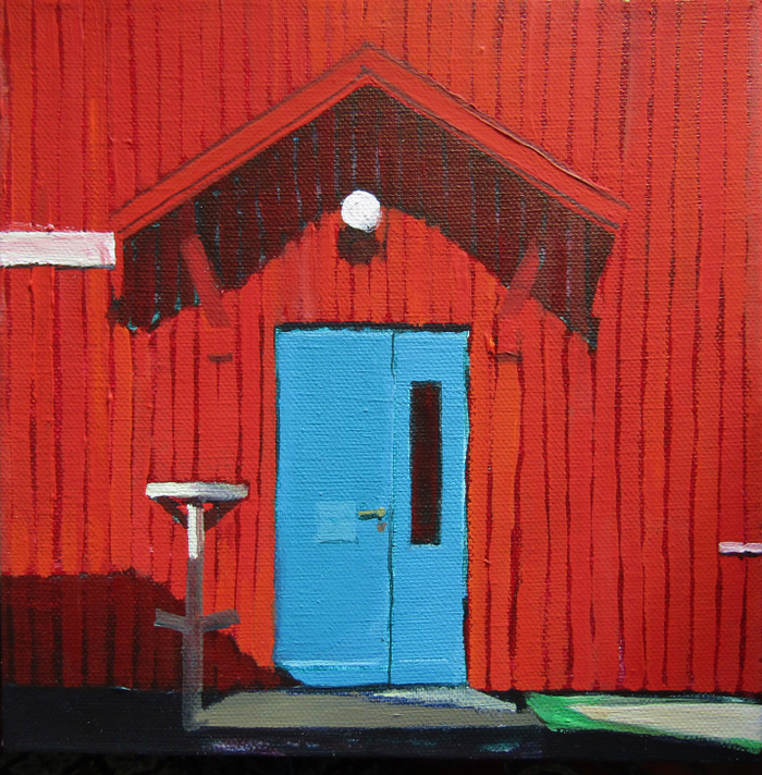 Из серии Norsk album. 2016. 20х20, холст, темпера. 