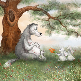 Волк из сказки про Красную Шапочку