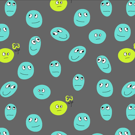 бесшовный узор смайлы
