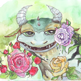 Чудовище и розы