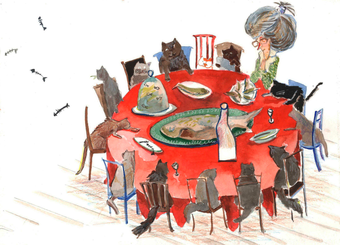 Голодные коты.