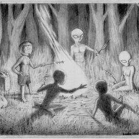 Инопланетяне жарят сало на ракетном биотопливе